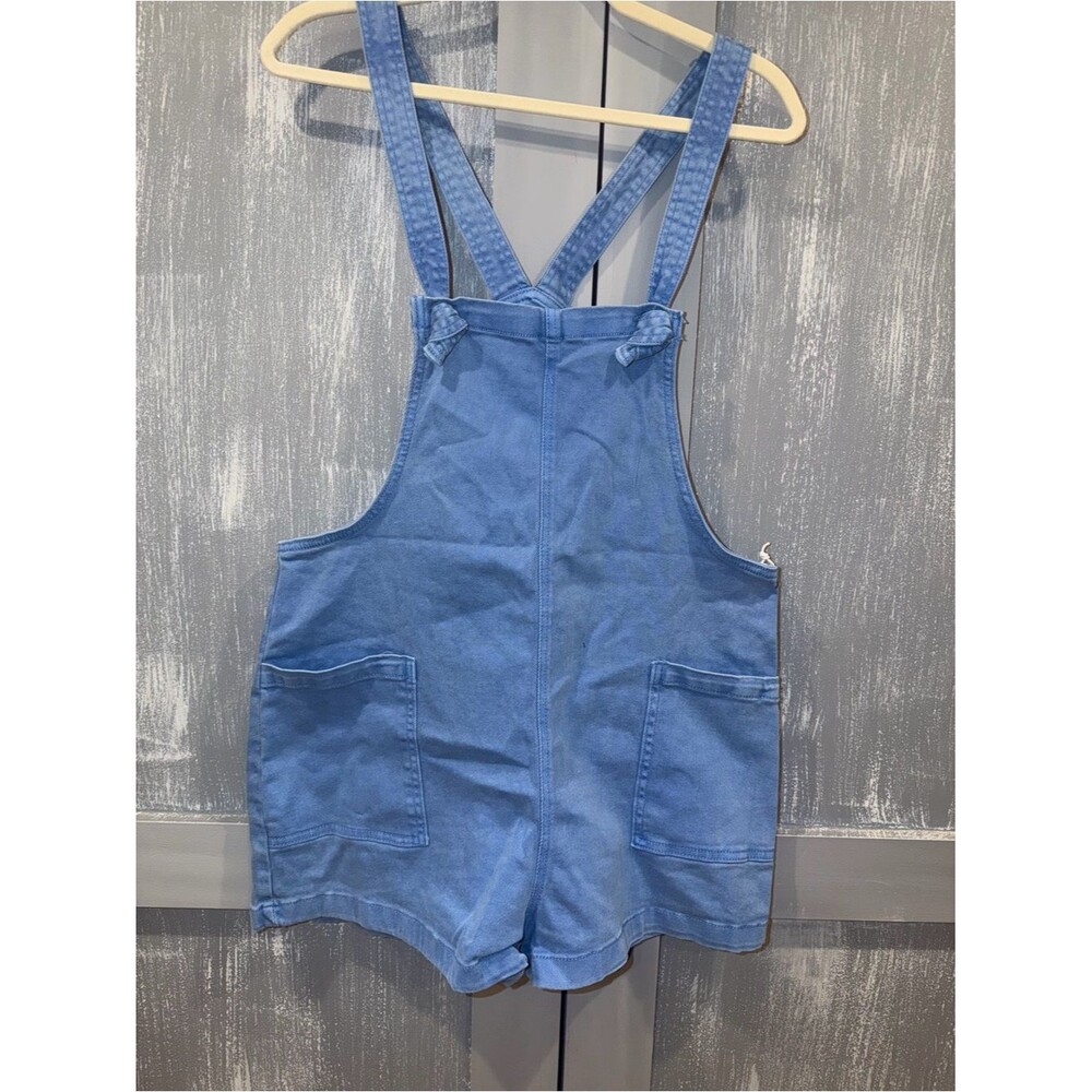 Zenana Blue Romper Overalls Size M NWT Casual Summer - Picture 4 of 8